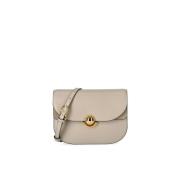 Furla Vanilla Crossbody Väska med Flap Stängning Beige, Dam