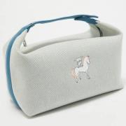 Hermès Vintage Pre-owned Canvas handvskor Blue, Dam