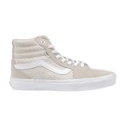 Vans Läder Dam Hi-Top Skor Beige, Dam