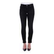 Only Svarta Jeans med Dragkedja Black, Dam