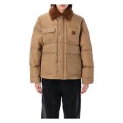 Carhartt Wip Vattenavvisande Rayley Jacka med Fuskpälskrage Beige, Dam