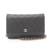 Chanel Vintage Pre-owned Tyg plnbcker Black, Dam