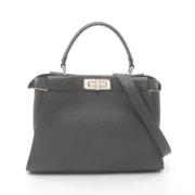 Fendi Vintage Pre-owned Laeder fendi-vskor Gray, Dam