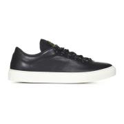 Stone Island Svarta Sneakers för Män Aw24 Black, Herr