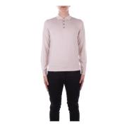 Alpha Studio Logo Front Button Polo Shirt Pink, Herr