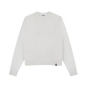 Colmar Vit Ull Pullover Sweatshirt White, Dam