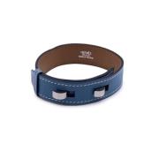 Hermès Vintage Pre-owned Laeder armband Blue, Dam