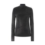 Pinko Stiliga Sweaters för en Chic Look Black, Dam