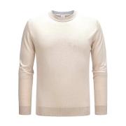 Eleventy Stilren Stickad Topp Beige, Herr