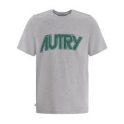 Autry Avslappnad Bomull T-shirt Gray, Herr