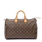 Louis Vuitton Vintage Pre-owned Canvas handvskor Brown, Dam