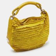 Jimmy Choo Pre-owned Pre-owned Laeder axelremsvskor Yellow, Dam