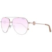 Guess Roséguld Kvinnor Solglasögon Aviator Gradient Yellow, Dam