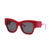 Philipp Plein Röda Acetat Solglasögon Red, Dam