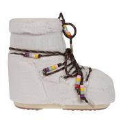 Moon Boot Faux Fur Beads Vinterstövlar Beige, Dam