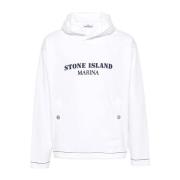 Stone Island Casual Hoodie Sweatshirt White, Herr