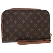 Louis Vuitton Vintage Pre-owned Canvas kuvertvskor Brown, Dam