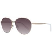 Guess Guld Aviator Solglasögon Gradient Brun Yellow, Dam