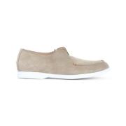 Kiton Stilfulla Nude Läder Snörskor Beige, Herr