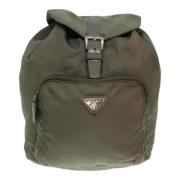 Prada Vintage Pre-owned Canvas ryggsckar Green, Dam