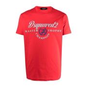 Dsquared2 Röd Cool Fit T-Shirt Red, Herr