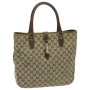 Gucci Vintage Pre-owned Canvas gucci-vskor Beige, Dam