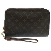 Louis Vuitton Vintage Pre-owned Canvas kuvertvskor Brown, Dam