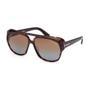 Tom Ford Jayden Solglasögon Brun Havana Gradient Linser Brown, Dam