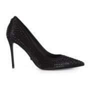 Guess Rhinestone Decolleté Pumps Black, Dam