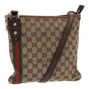 Gucci Vintage Pre-owned Canvas gucci-vskor Beige, Dam