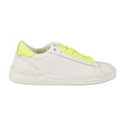 Msgm Läder Sneakers med Gummisula White, Dam