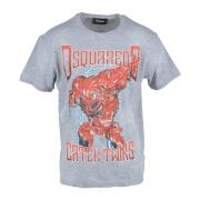 Dsquared2 Bomullsblandning T-shirt Gray, Herr