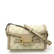 Gucci Vintage Pre-owned Canvas crossbodyvskor Beige, Dam