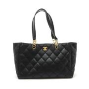 Chanel Vintage Pre-owned Laeder chanel-vskor Black, Dam