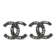 Chanel Vintage Pre-owned Metall rhngen Gray, Dam