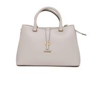 Guess Stilren Big-bag med Justerbar Axelrem Beige, Dam