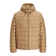 Ralph Lauren Quiltad jacka med huva Beige, Herr