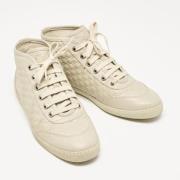 Gucci Vintage Pre-owned Laeder sneakers Beige, Dam