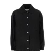 Jil Sander Stilren Svart Bomulls Jacka Black, Dam