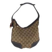 Gucci Vintage Pre-owned Canvas gucci-vskor Beige, Dam