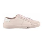 Diesel Läder Sneakers med Gummisula Pink, Dam