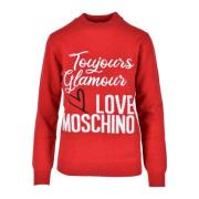 Love Moschino Ullblandad tröja Red, Dam