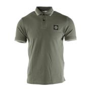 Stone Island Slim Fit Grön Polo Skjorta Green, Herr