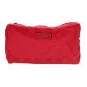 Gucci Vintage Pre-owned Canvas skrp Red, Dam