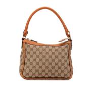 Gucci Vintage Pre-owned Canvas handvskor Beige, Dam