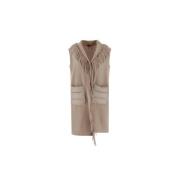 Herno Giaccone Donna Väst Beige, Dam