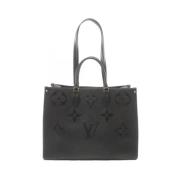 Louis Vuitton Vintage Pre-owned Laeder totevskor Black, Dam