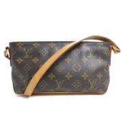 Louis Vuitton Vintage Pre-owned Canvas crossbodyvskor Brown, Dam