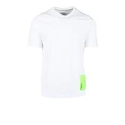 Bikkembergs Bomull Elastan T-shirt White, Herr