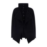 JW Anderson Navy Blue Wool Blend Cardigan Blue, Dam